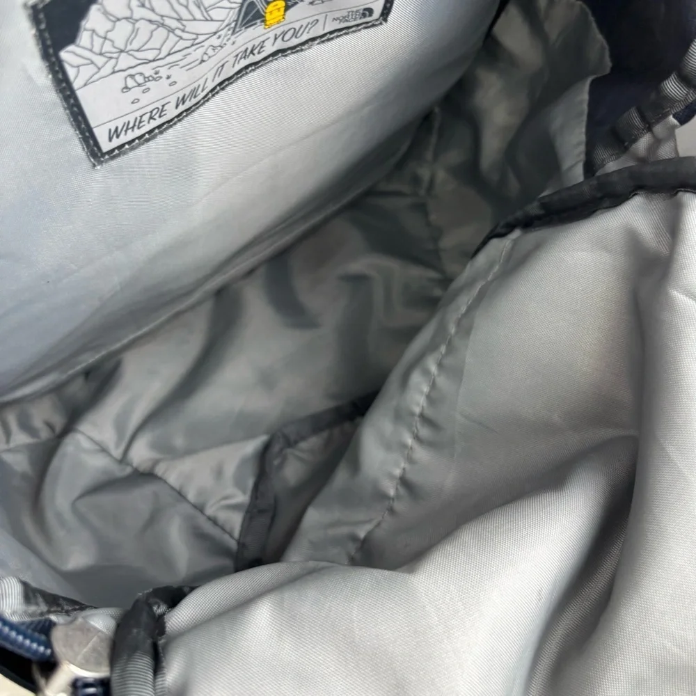 The North Face Blue Backpack with Durable Design and Versatile Functionality